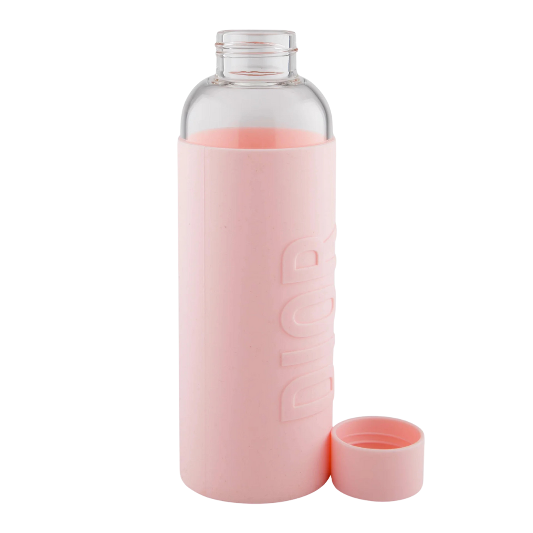 Dior Glass Water Bottle 550ML - Pink