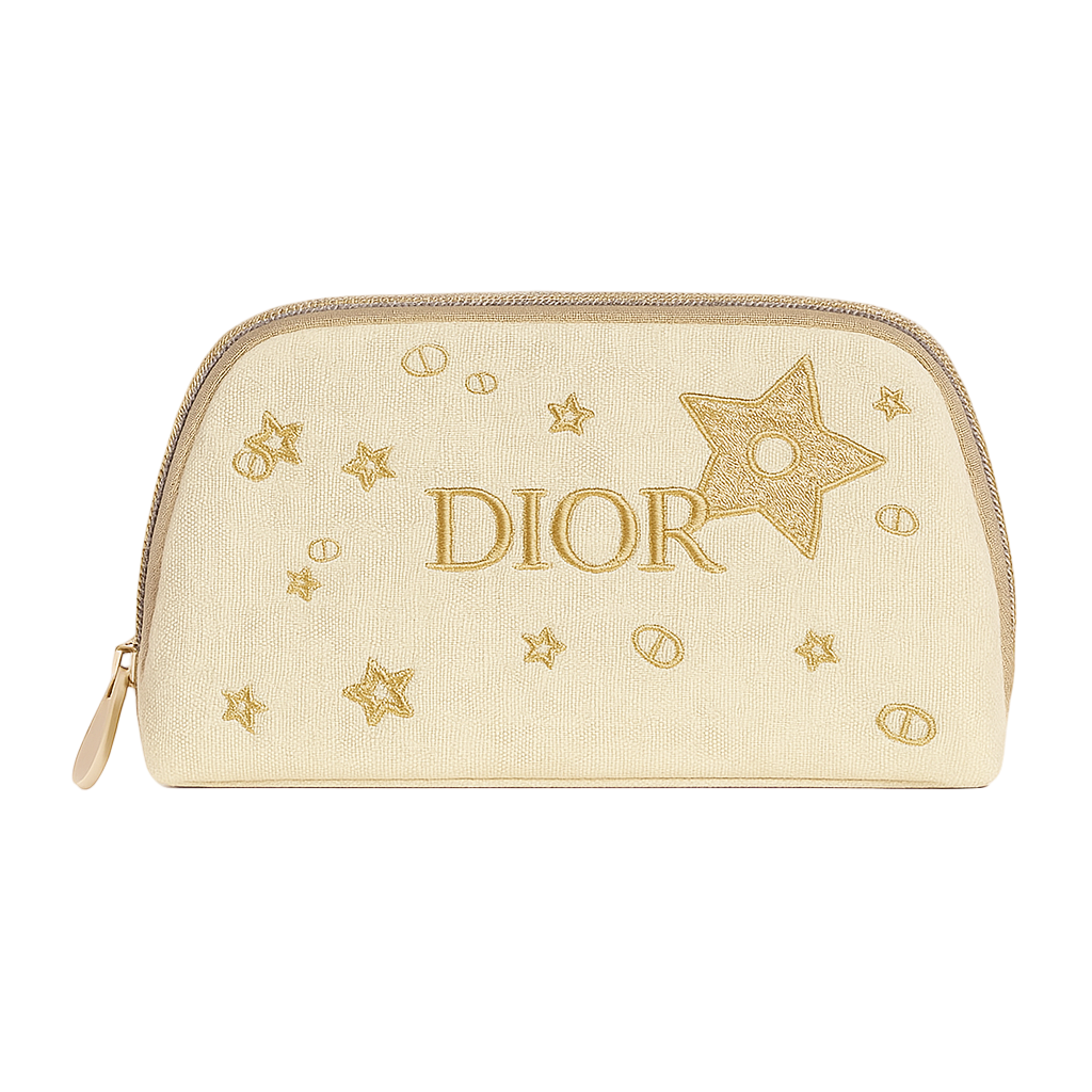 Dior Beauty Embroidered Star Makeup Pouch