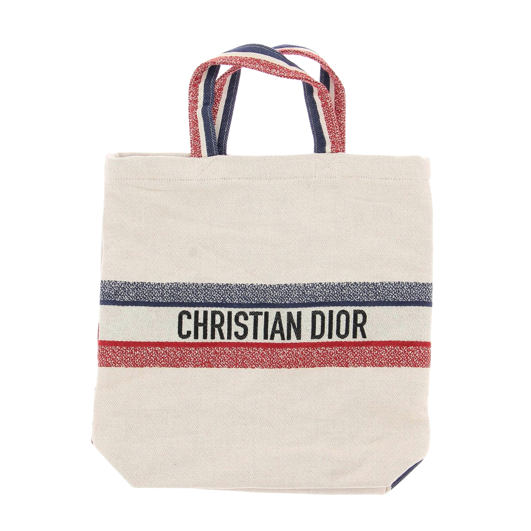 Christian Dior Star Embroidery Tote Bag