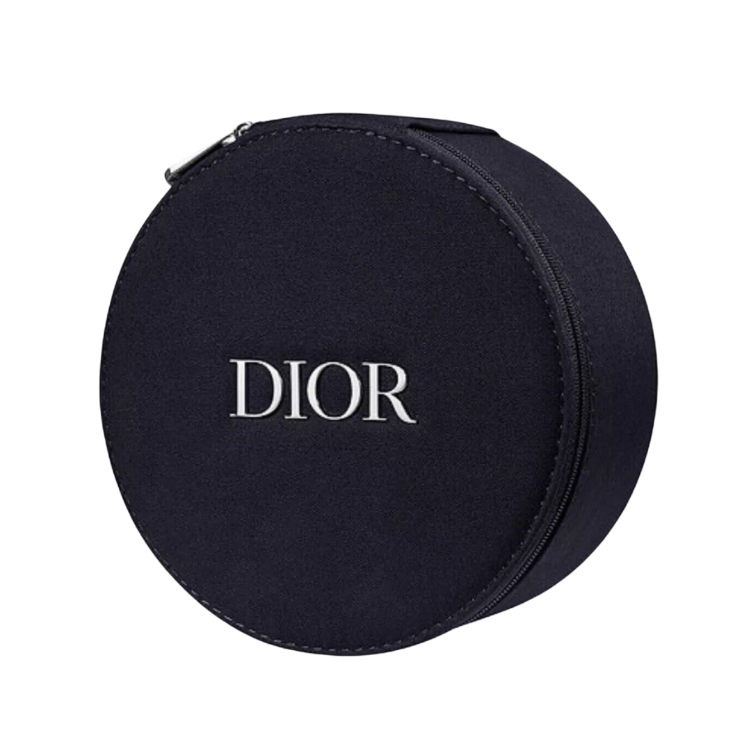 DIOR Beauty Vanity Case Round Makeup Bag With Mirror - Black