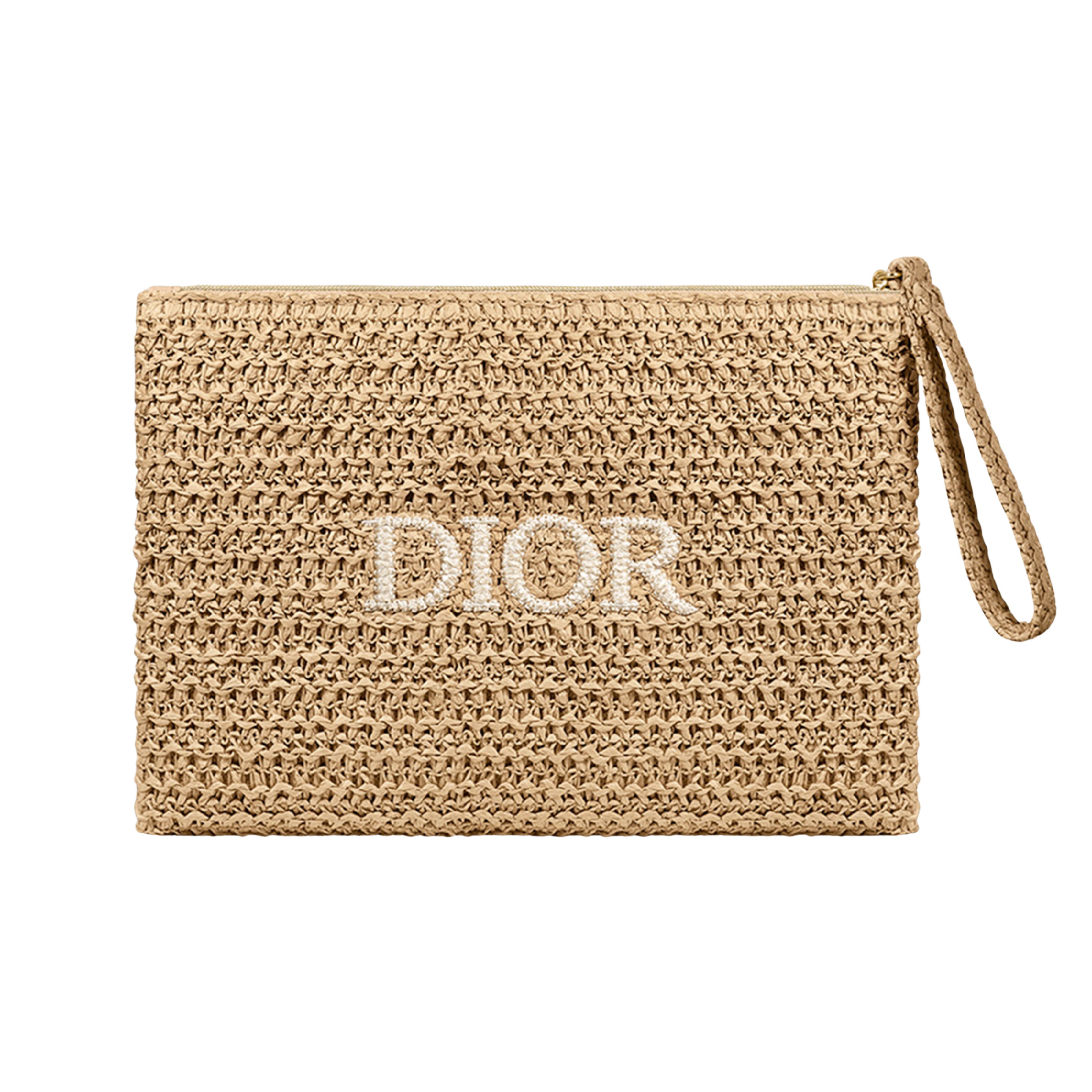 Dior Beauty Raffia Pouch - Beige