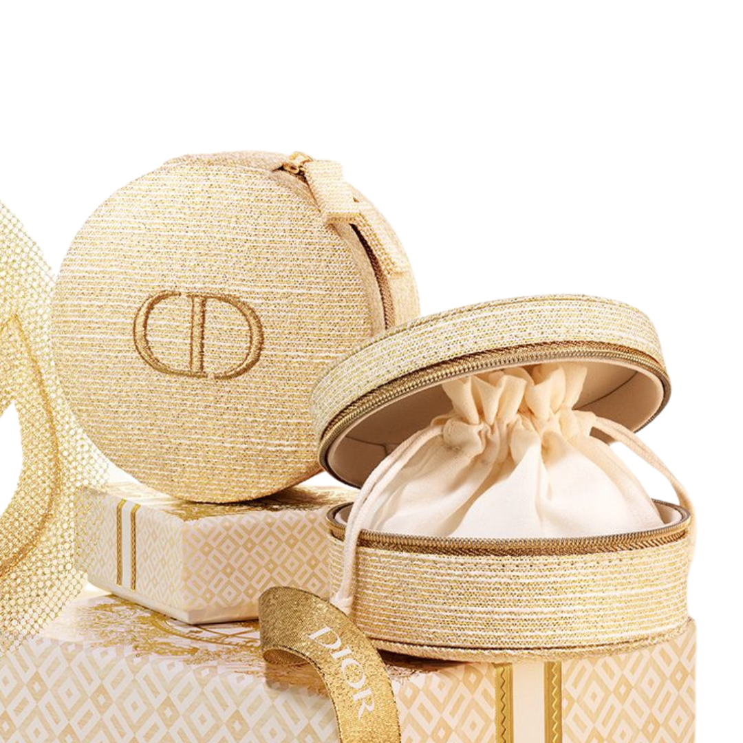 Dior Holiday Mini Jewelry Case - Gold