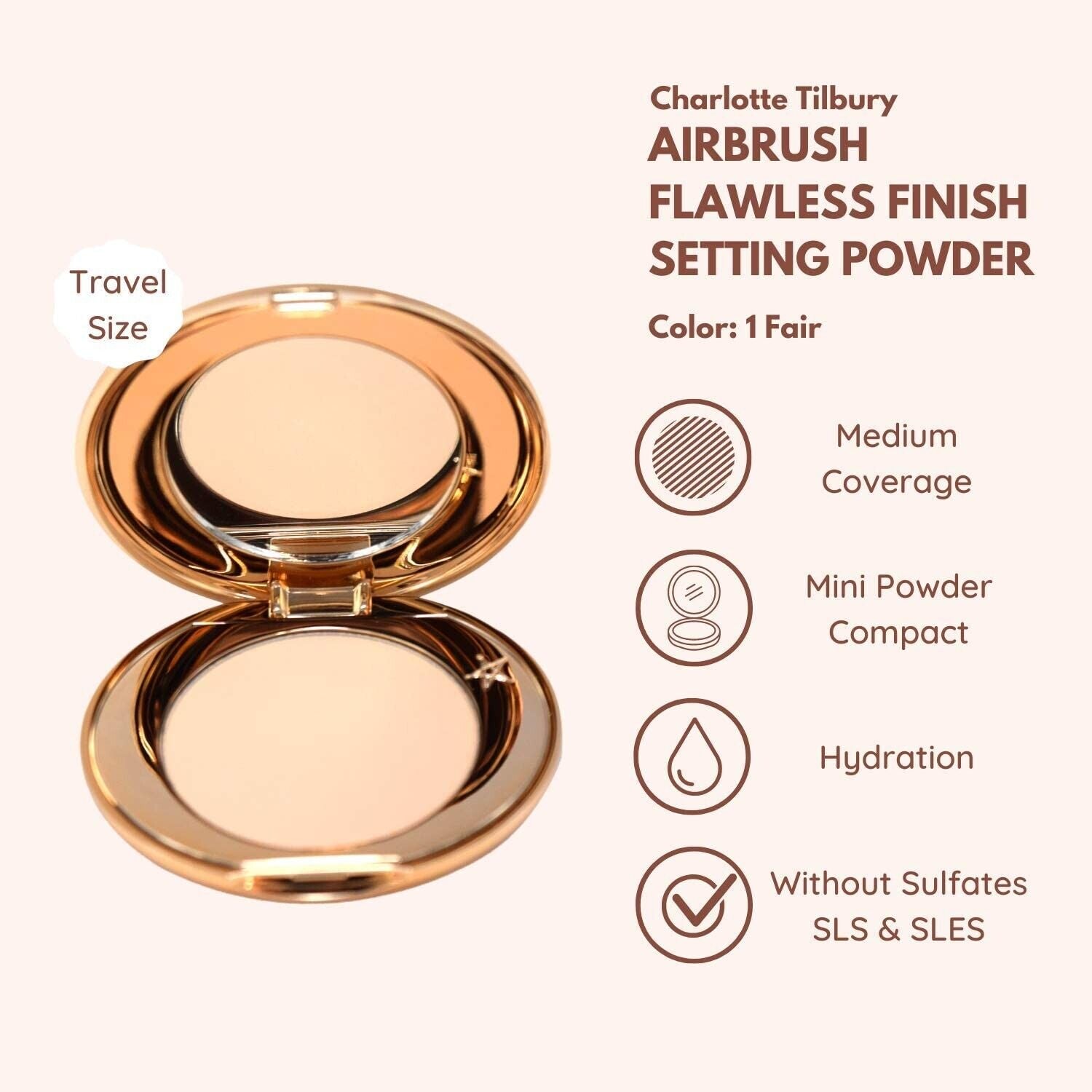 Charlotte Tilbury Airbrush Flawless Finish Powder 0.8g - 1 Fair