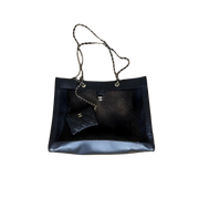 Chanel Mesh Tote Bag with Card Wallet