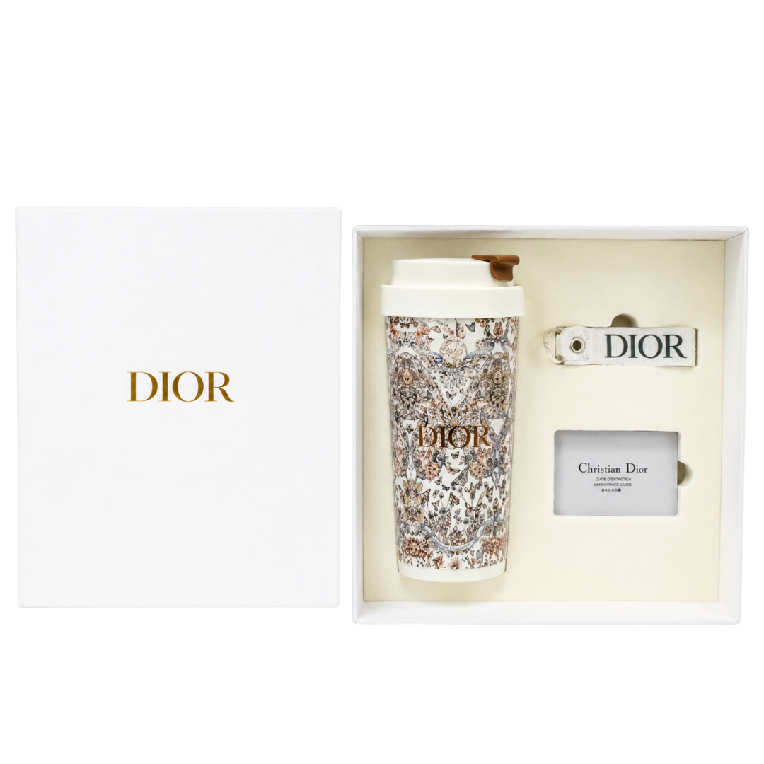 Dior Ceramic Around the World Butterfly Travel Mug