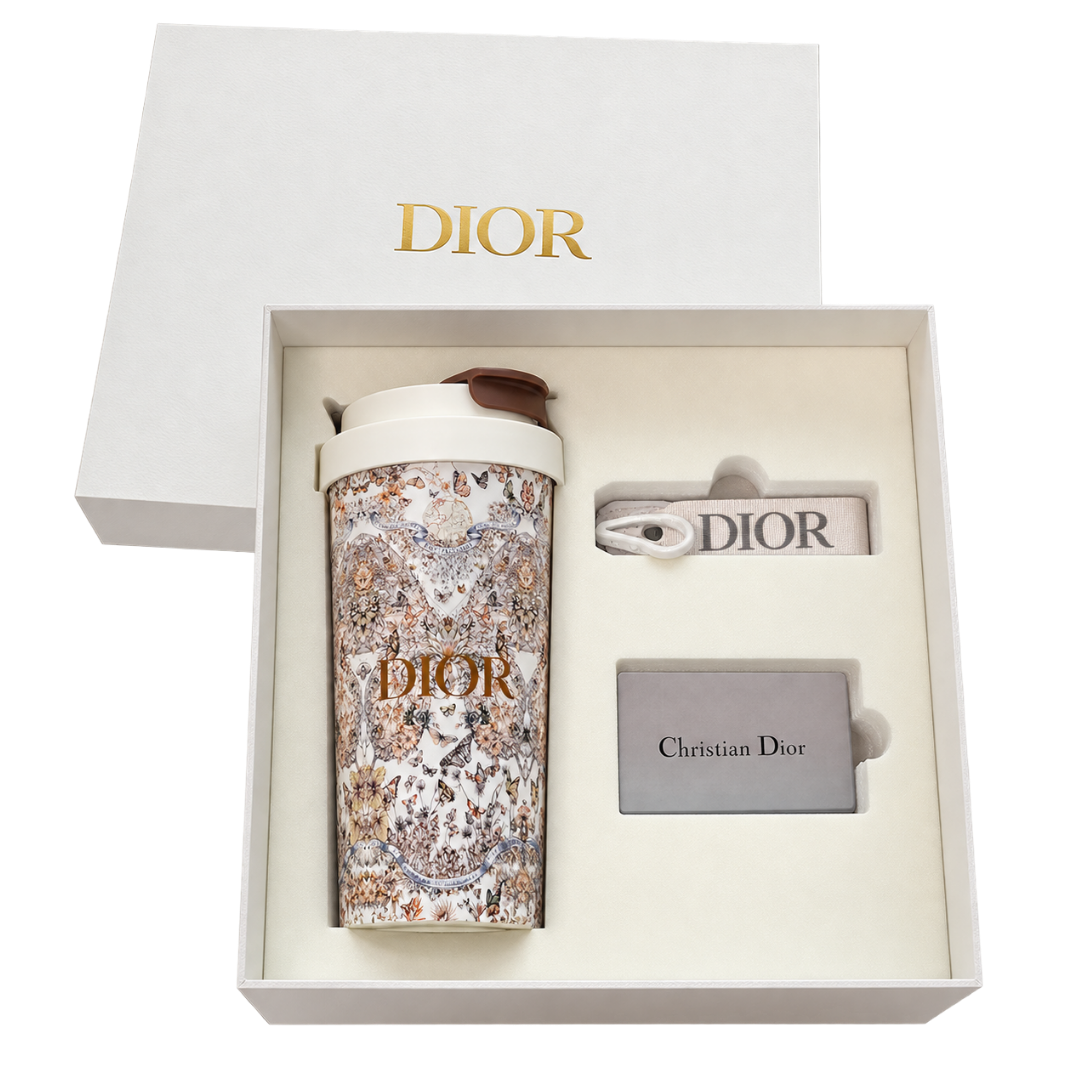 Dior Ceramic Around the World Butterfly Travel Mug
