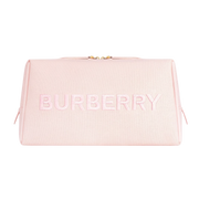 Burberry Embossed Logo Canvas Pouch - Pink