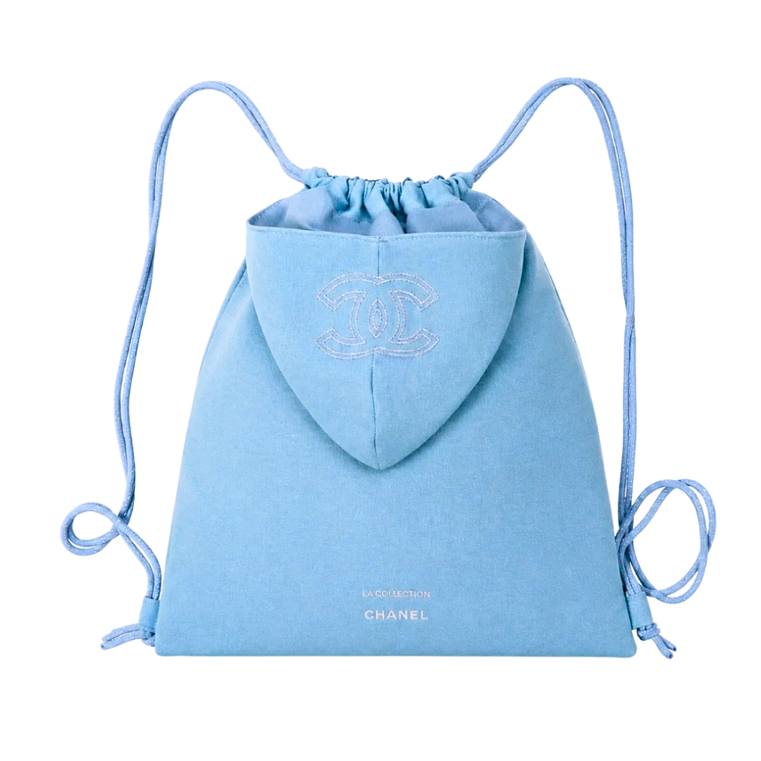 Chanel Beauty 2026 Denim Drawstring Backpack