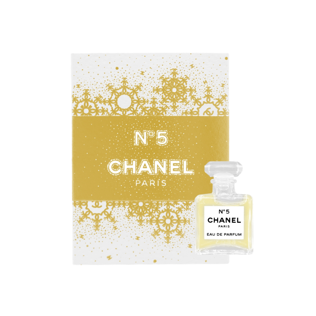 Chanel N5 EDP 1.5ML Christmas Limited Edition Packaging - Gold
