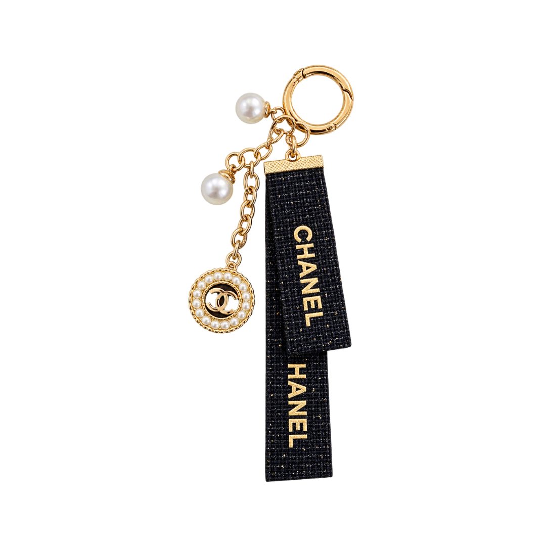 Chanel Sparkling Keychain With Charms - Blue