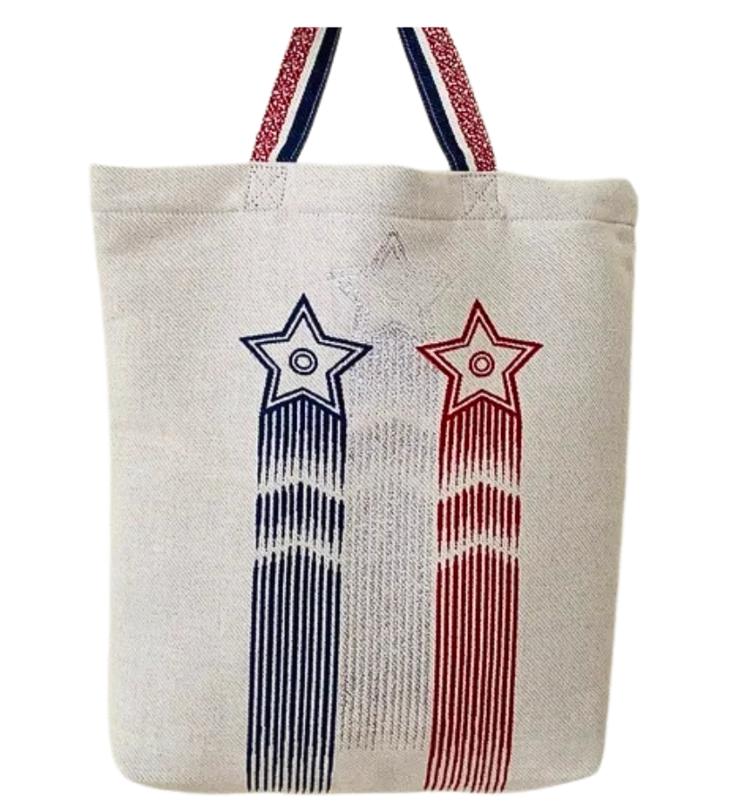 Christian Dior Star Embroidery Tote Bag