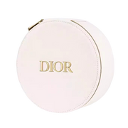 DIOR Beauty Vanity Case Round Makeup Bag With Mirror - White