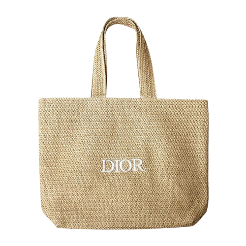 Dior Beauty Raffia Tote Bag - Beige