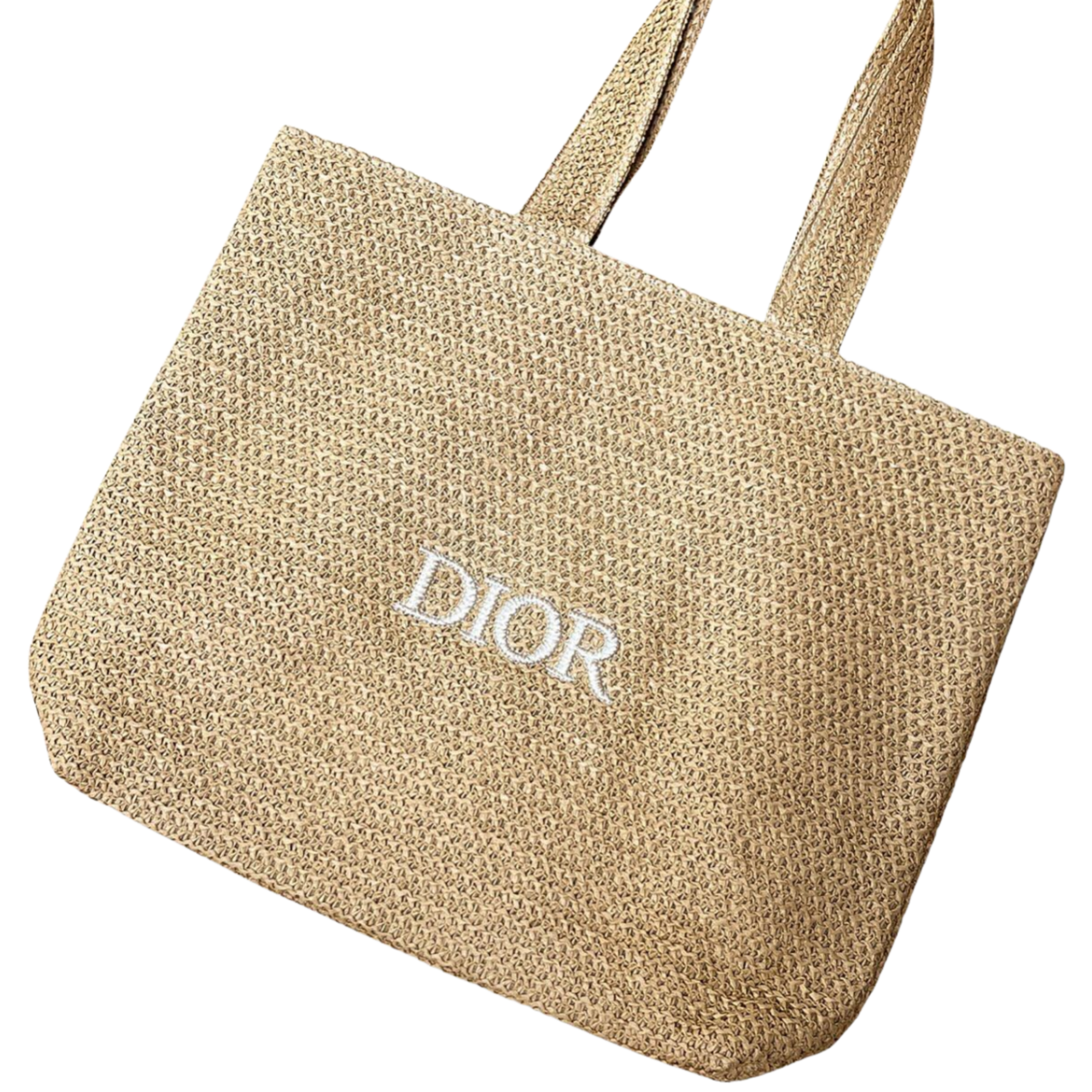 Dior Beauty Raffia Tote Bag - Beige