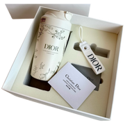 Dior Cream Floral Travel Mug