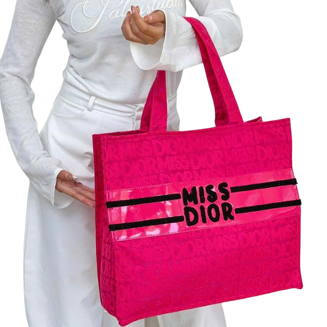 Dior Miss Dior Tote Bag - Dark Pink