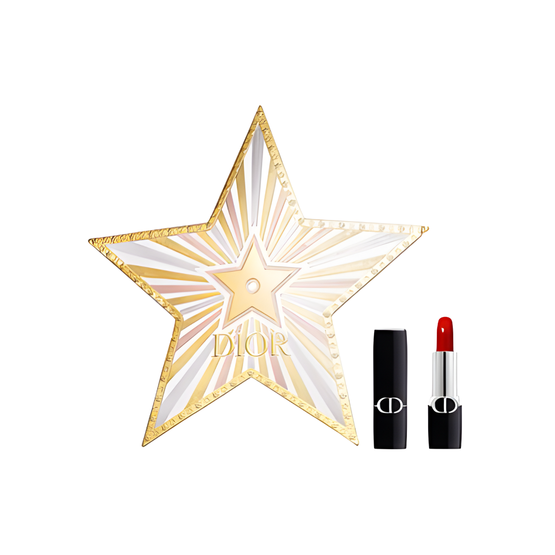 Dior Rouge Lipstick Velvet 999 Holiday Star