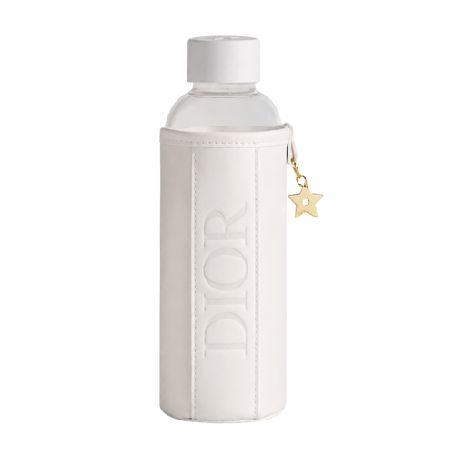 Dior Water Bottle with Sleeve and Gold Star Charm 500ML