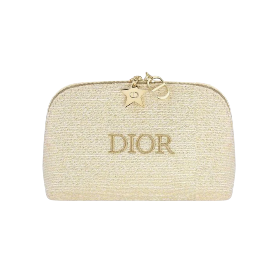 Dior Holiday 2024 Makeup Pouch with Star and CD Logo Chain