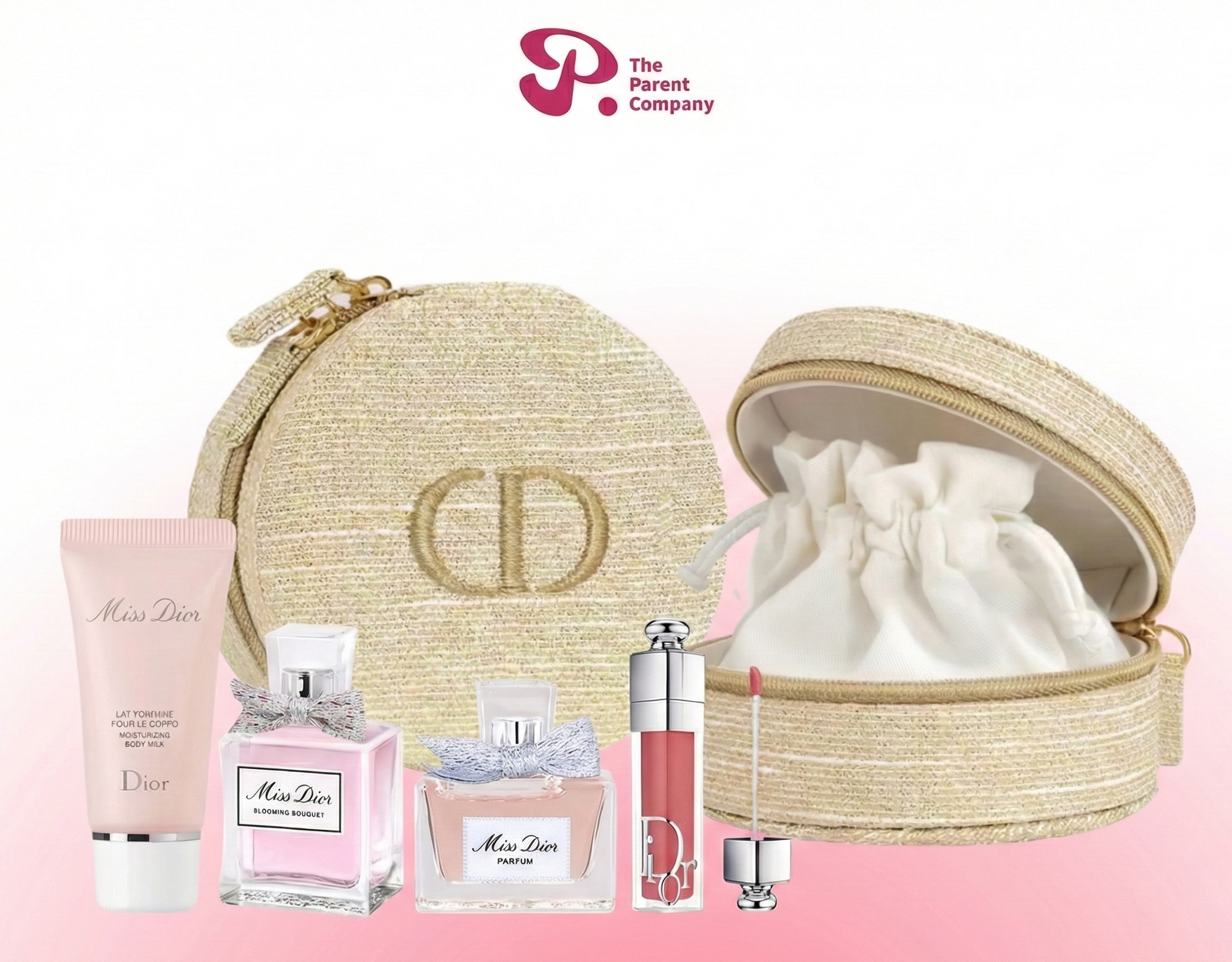 Dior Gold Mini Jewelry Case Set