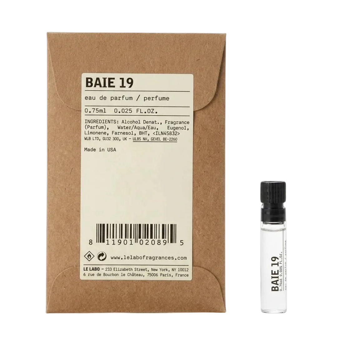 Le Labo Baie 19 EDP 0.75ML Vials