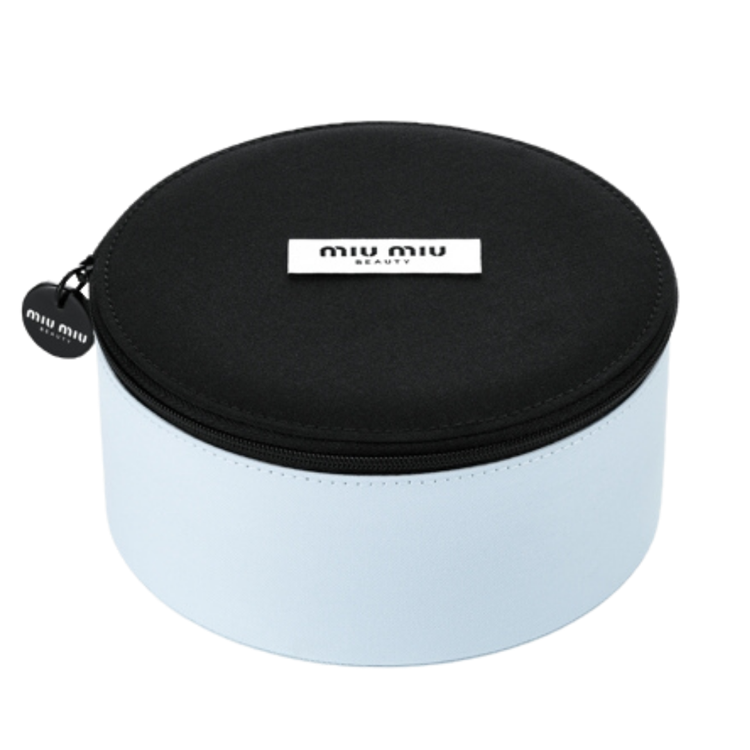Miu Miu Beauty Round Vanity Case - Baby Blue