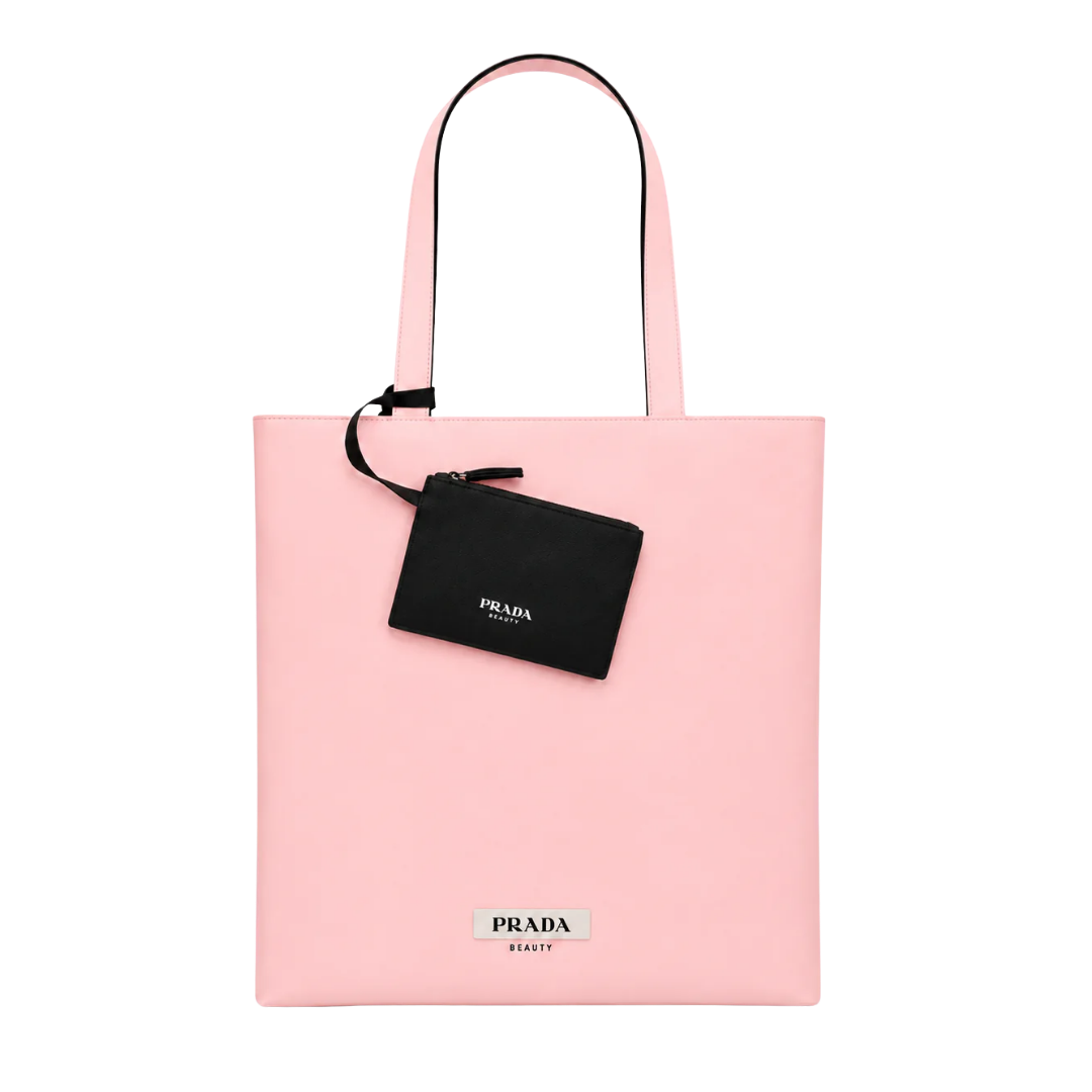 Prada Beauty Reversible Tote Bag - Black & Pink