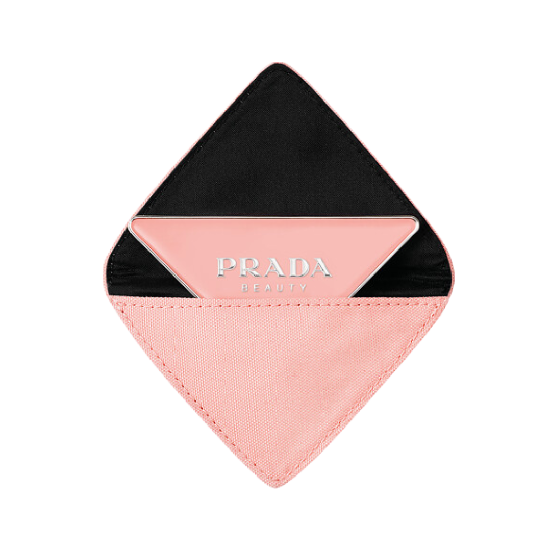 Prada Beauty Triangle Mirror with Pink Case