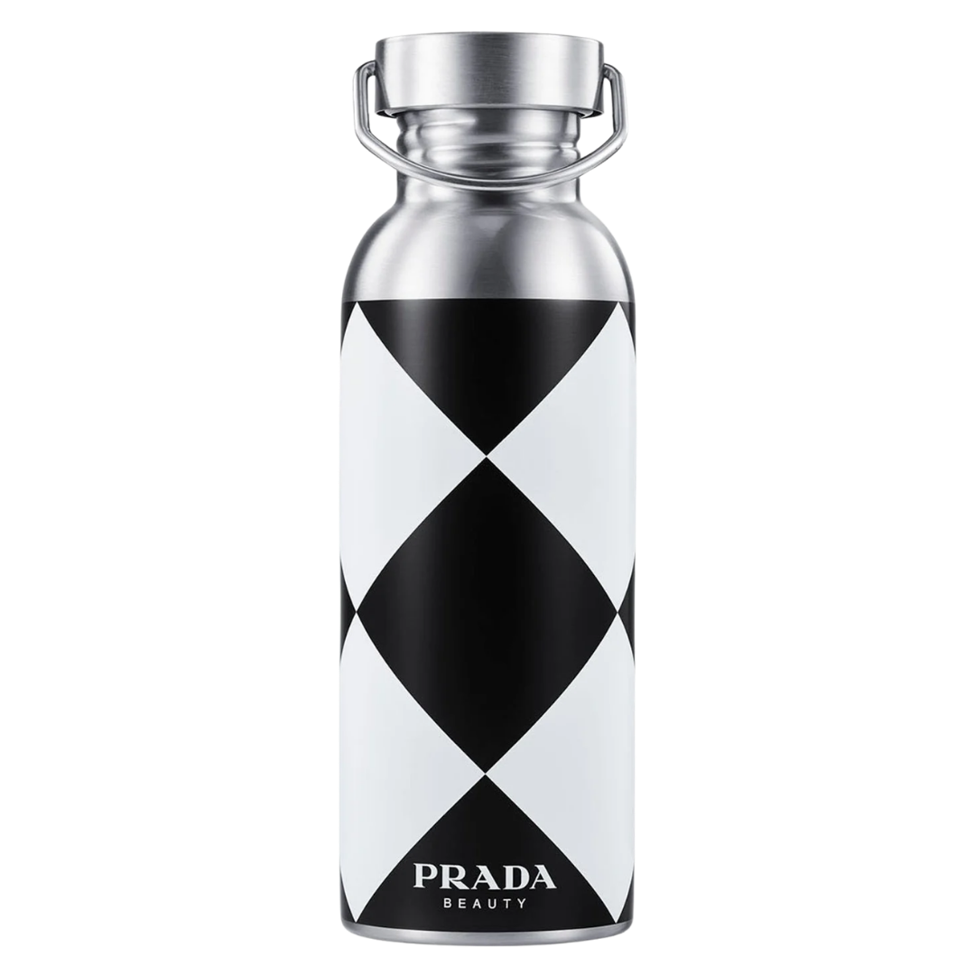 Prada Stainless Steel Bottle 500ML - Black & White