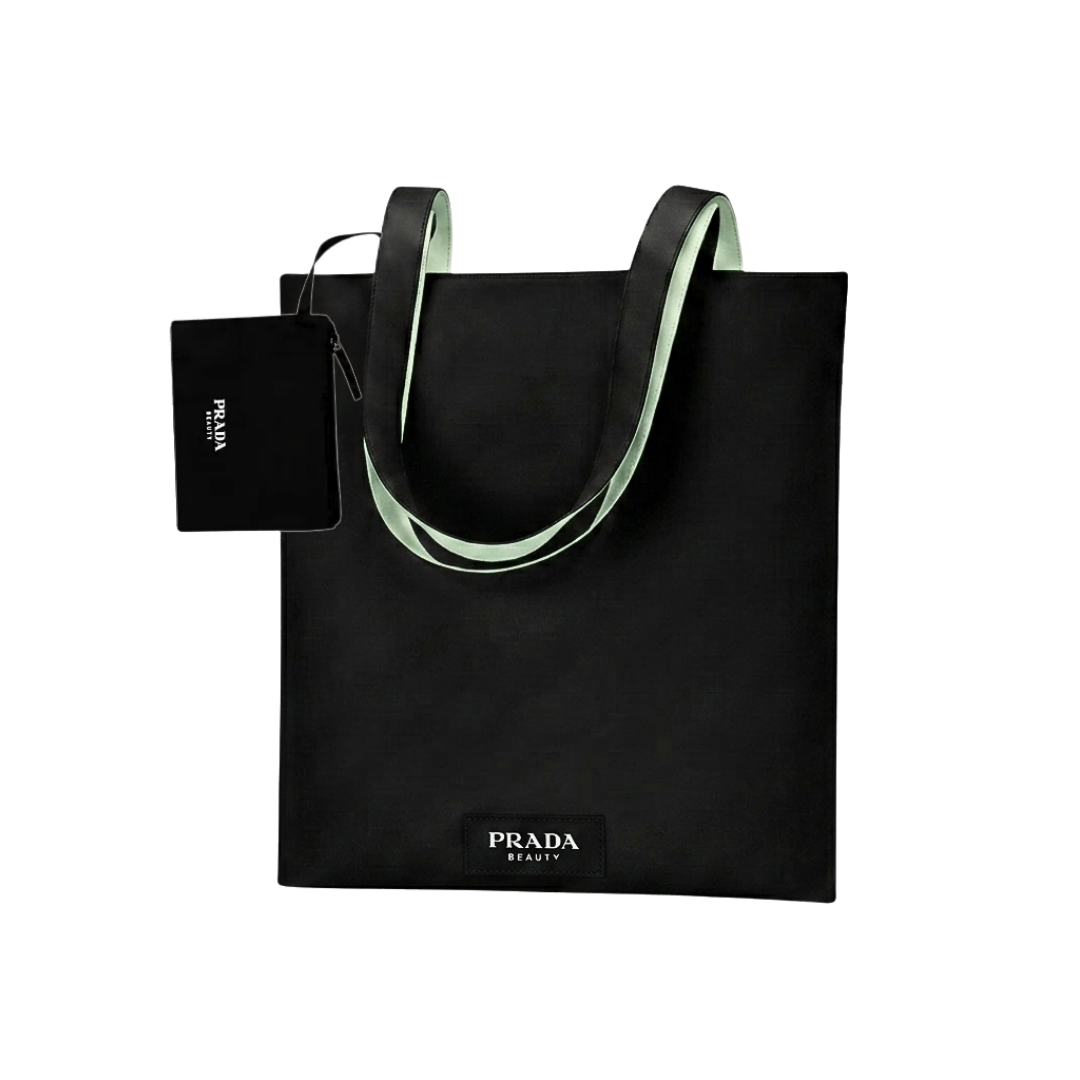 Prada Beauty Reversible Tote Bag - Black & Green