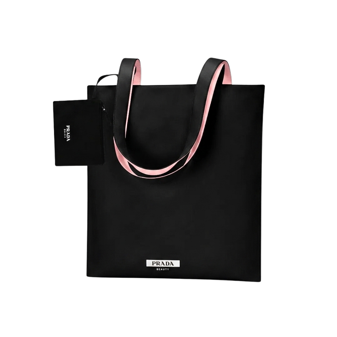 Prada Beauty Reversible Tote Bag - Black & Pink