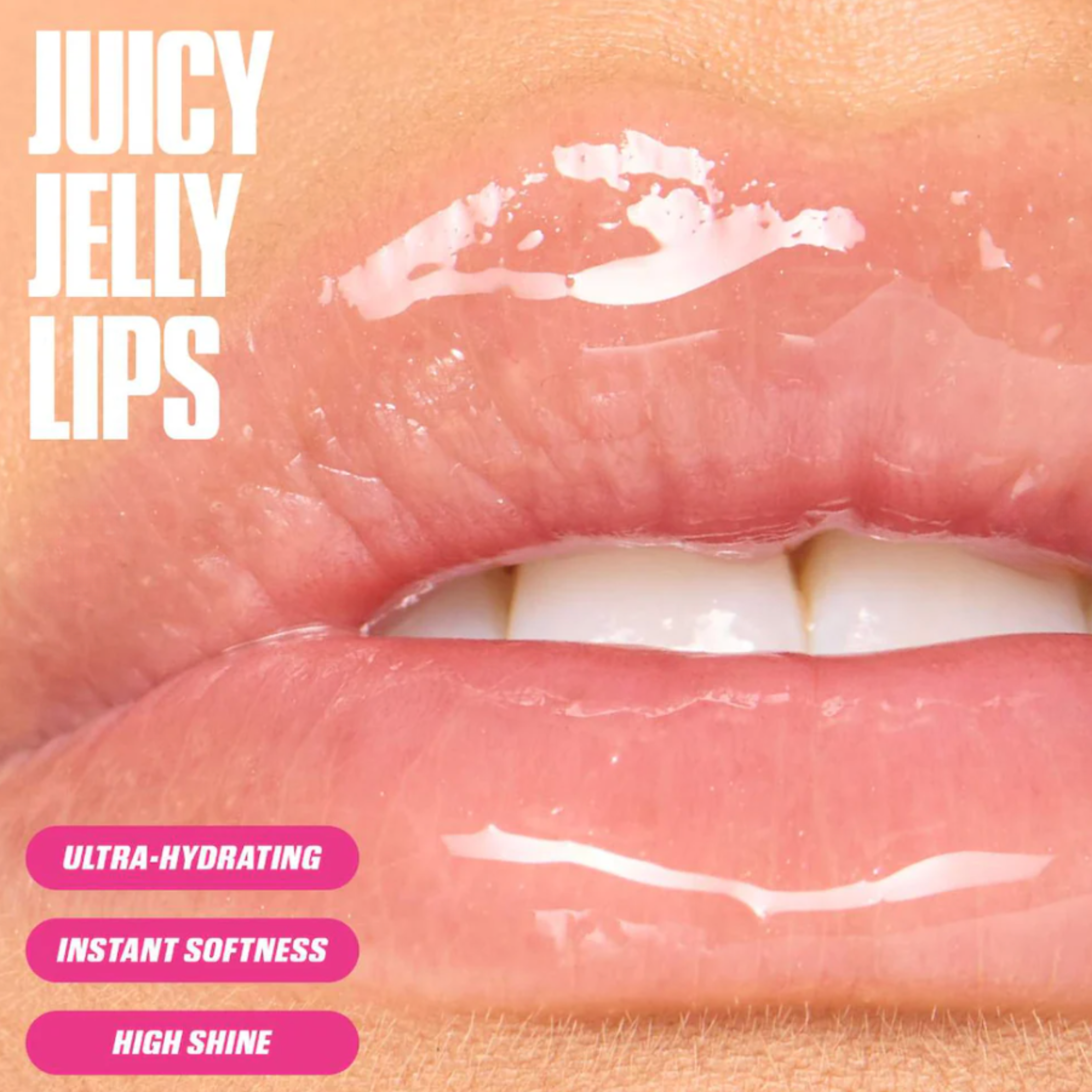 Huda Beauty Faux Filler Ultra-Hydrating Tinted Jelly Lip Oil 3.9ML - Juicy Pink Lady