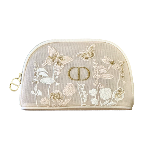 Dior Beauty Embroidered Butterflies and Dragonflies Makeup Pouch