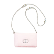 Dior Pink Pouch with Pearl Chain Strap
