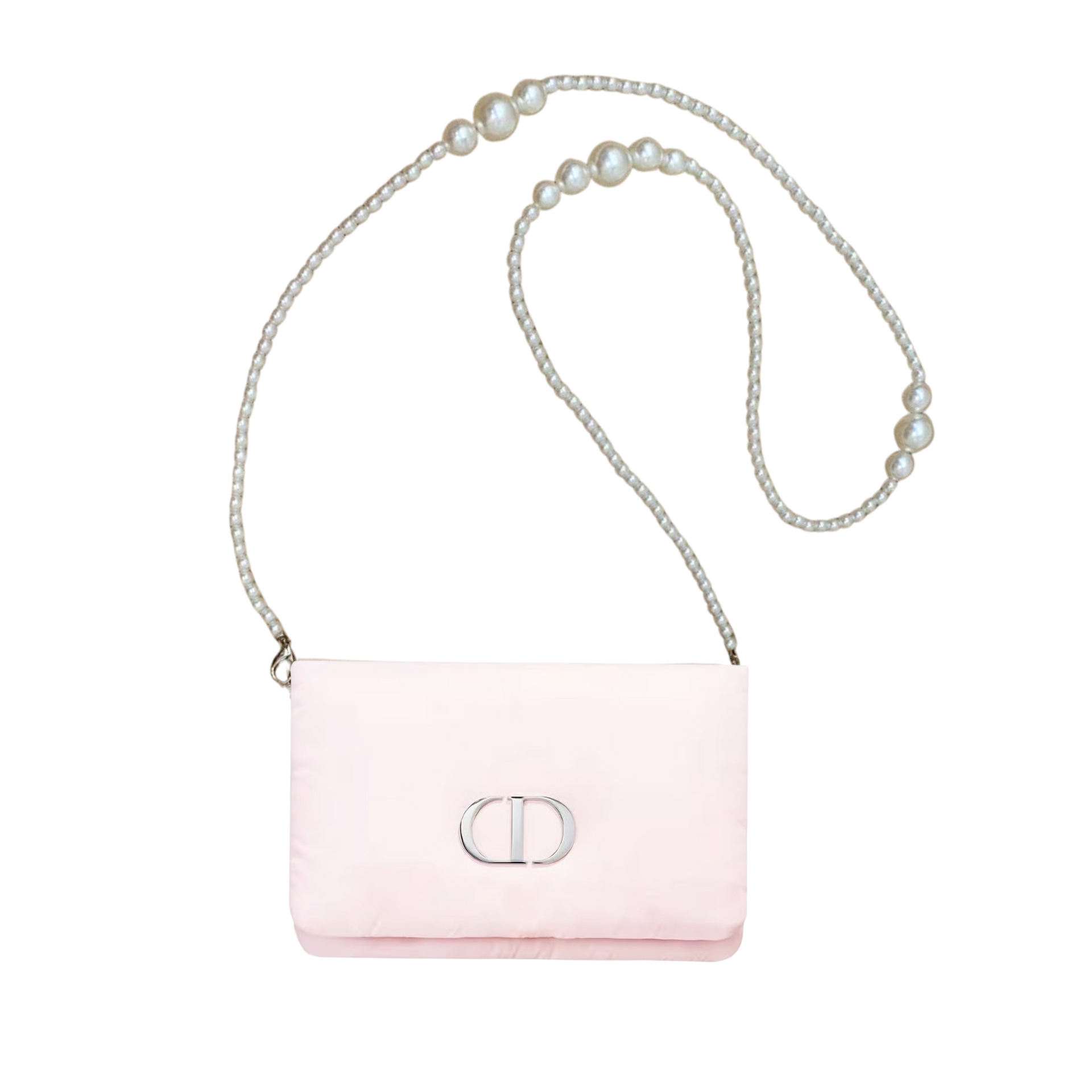 Christian Dior アクセサリーポーチ Dior Pink Pouch with Pearl Chain Strap – The Parent Company