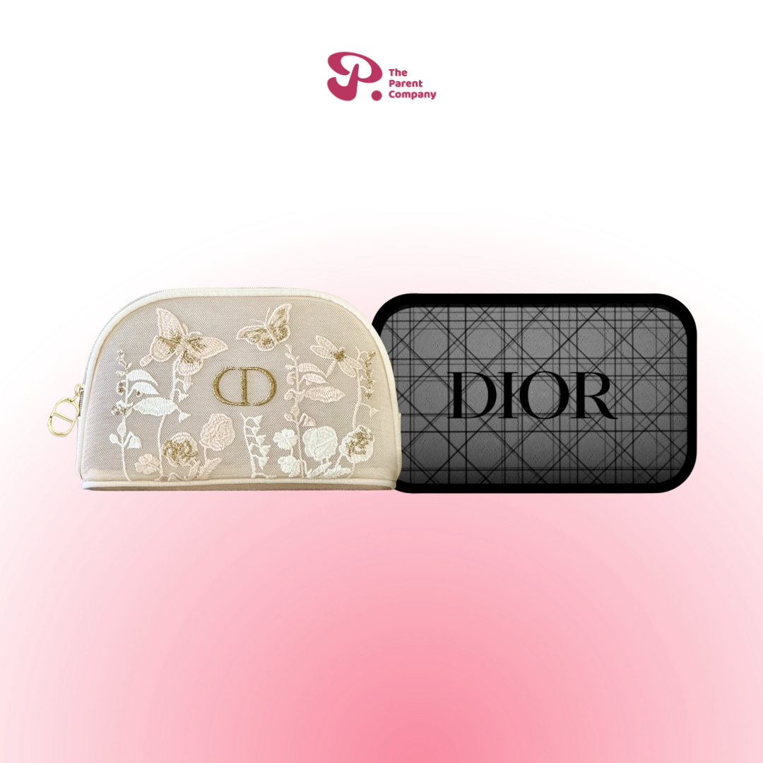 The Dior Luxe Mesh Makeup Pouch Duo