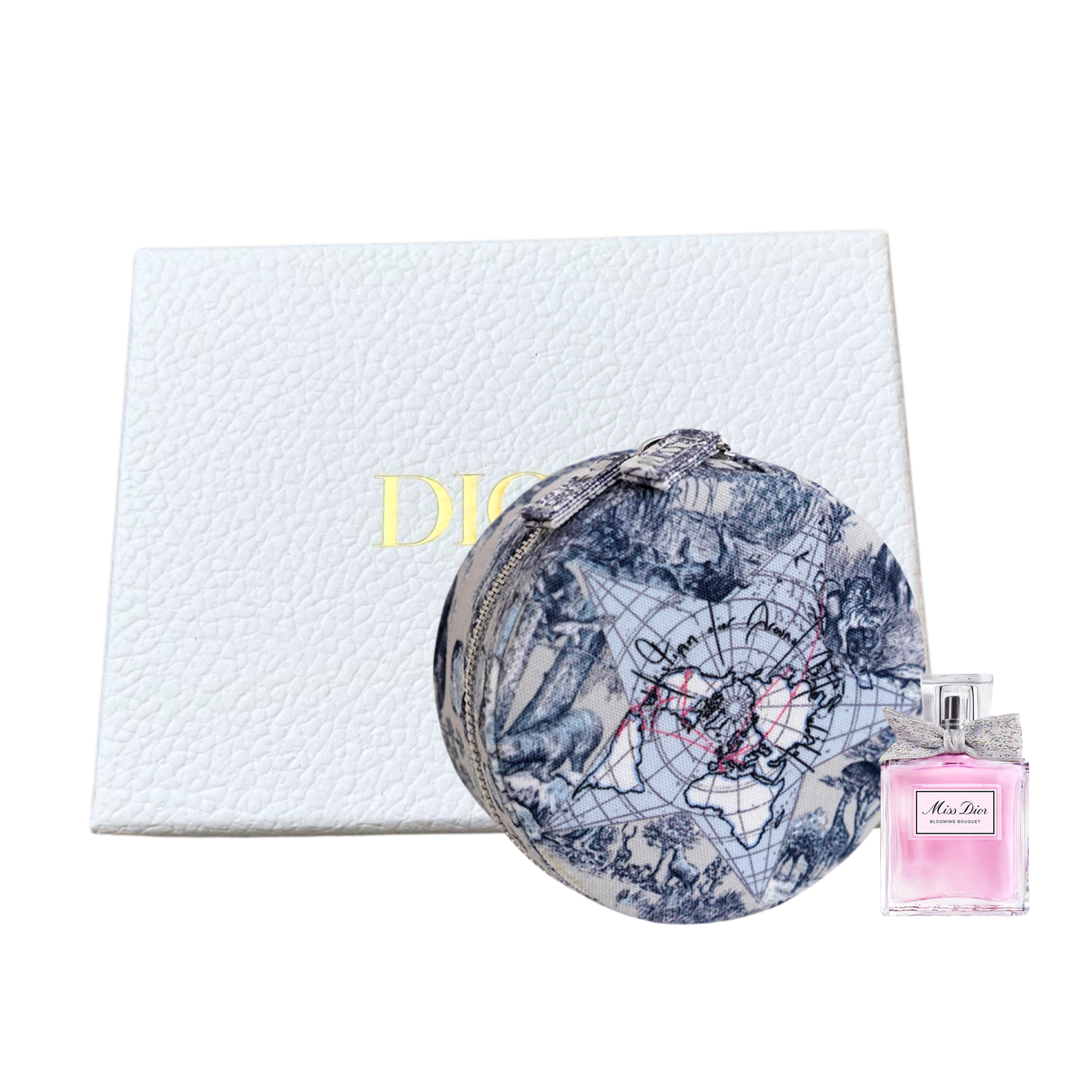 Dior Around The World Travel Jewelry Case & Miss Dior Blooming Bouquet Gift Set