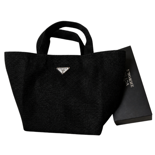 Prada Canvas Handbag - Black