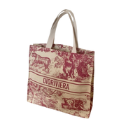 Christian Dior Dioriviera Canvas Tote Bag - Red