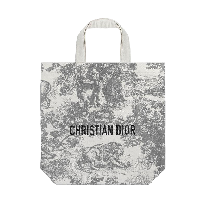 Christian Dior Exclusive Fabric Tote Bag - Grey